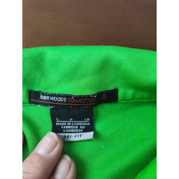 Tiger Woods Collection Dri Fit Adv Polo Shirt Men's Small Green Golf TW - Picture 3 of 7